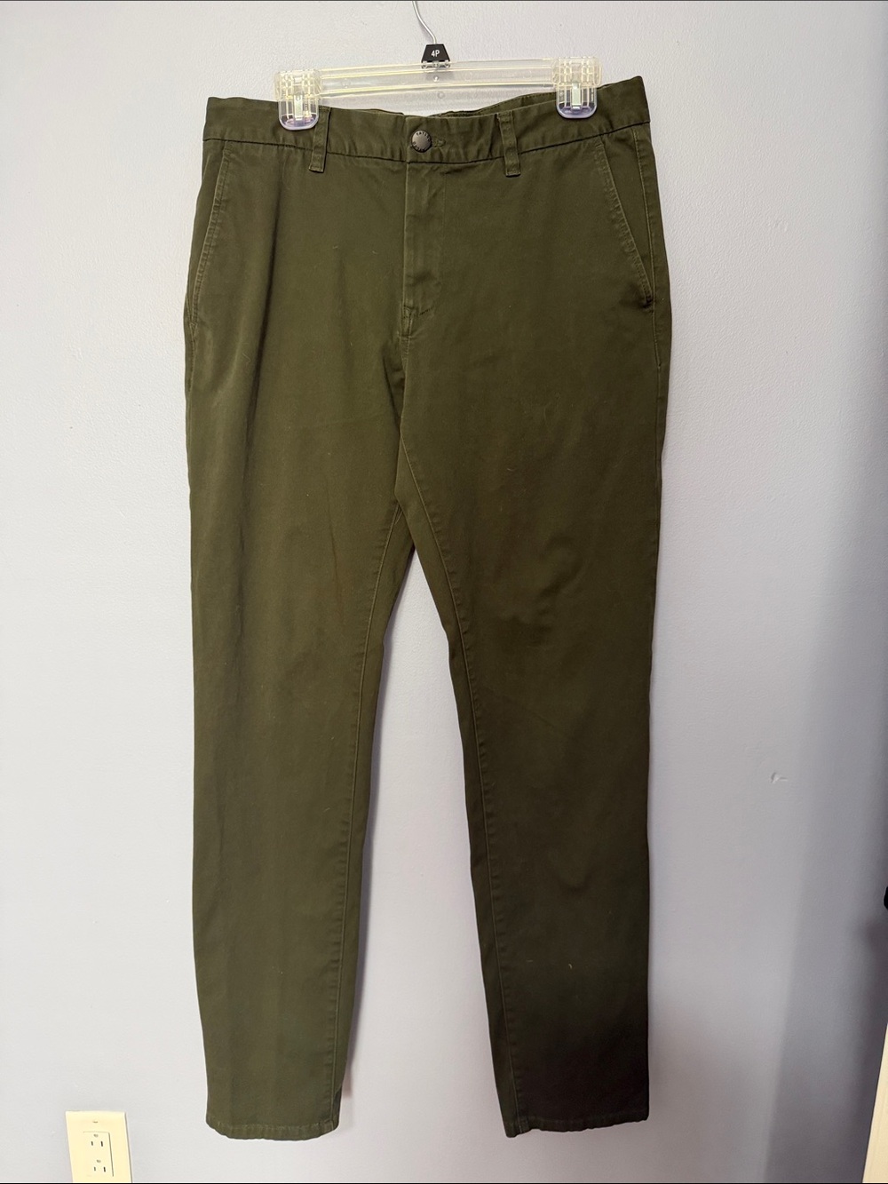 Tylrd Olive Green Chino Pants Men’s 33x34 Slim Fit Tailored Khakis